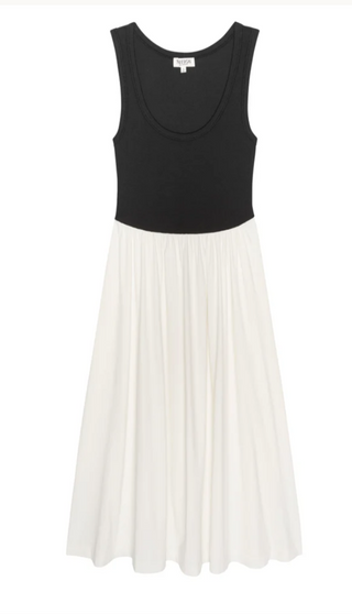 Nation Los Angeles - Karla Midi Dress - Porcelain/Black