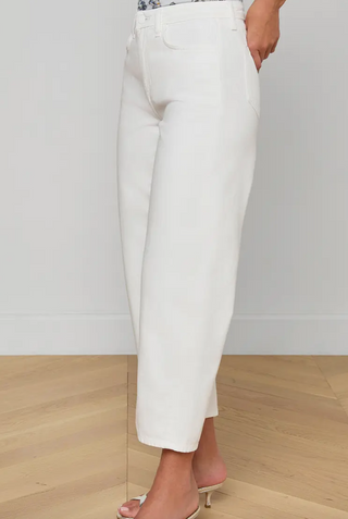 L'Agence - Mallis Bow-Leg Jean - White