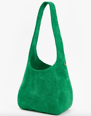 Clare V. - Petit Bando Suede Hobo Shoulder Handbag - Grass