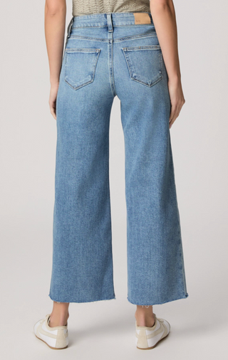 Paige - Anessa Twisted Seam Cropped Wide Leg Jean - Explorer