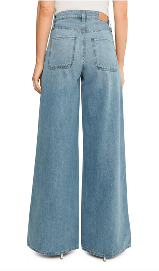 Paige - Cameron High Rise Wide Leg Jean w Coin Pocket - Fields