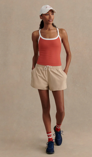 Varley - Theon Scoop Neck Active Tank Top - Baked Apple