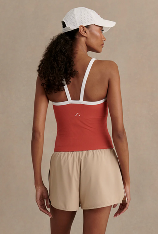 Varley - Theon Scoop Neck Active Tank Top - Baked Apple