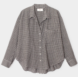 Xirena - Jordy Gingham Cotton Shirt - Black Sand