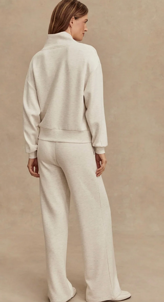 Varley - Double Soft Wide Leg Pant 30" - Ivory