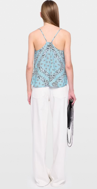 Zadig & Voltaire - Cespa Soft Bandana Print Camisole Top - Bleu Oxford