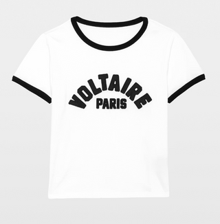 Zadig & Voltaire - Alys Tee Shirt - White/Black