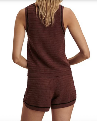 Varley - Morden Crochet Knit Short - Ironwood/Black