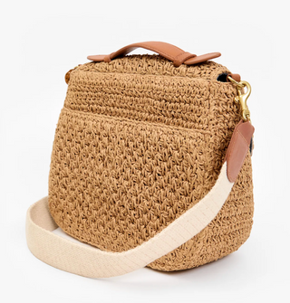 Clare V. - Louis Top Handle Raffia Handbag - Raffia Twist