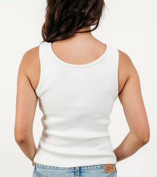 Sequin Indiana Trident Ribbed Tank Top