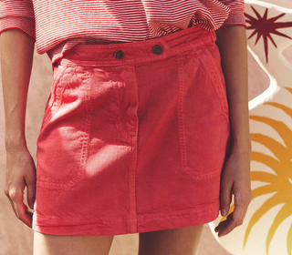 Xirena - Lucia Denim Mini Skirt - Red Light