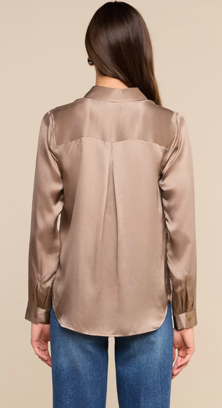 L'Agence - Tyler Silk Blouse - Light Cardamom