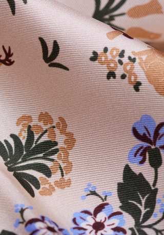 Maison Lecomte Flament - Retour de Foret Silk Bandana Scarf - Periwinkle
