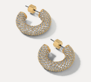Miranda Frye - Dolly Pave Hoop Earrings