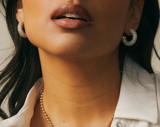 Miranda Frye - Dolly Pave Hoop Earrings