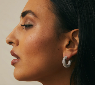 Miranda Frye - Dolly Pave Hoop Earrings