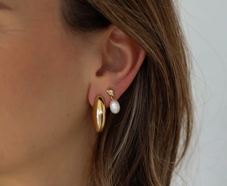 Miranda Frye - Margot J Hoop Earrings - Yellow Gold