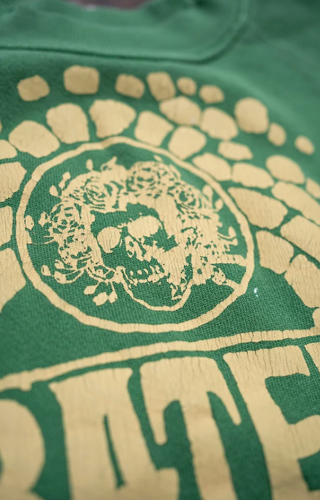 Madeworn - Grateful Dead Sun Through Stone Shrunken Sweatshirt - Grass