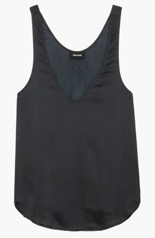 Zadig & Voltaire - Tarys Satin Tank Top - Black