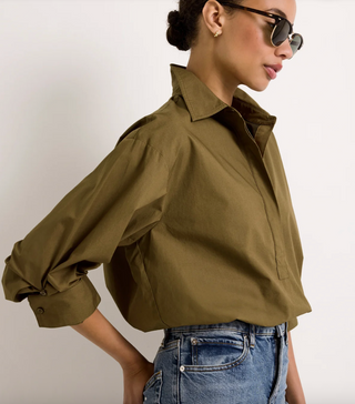 Marie Oliver - Dallas Long Sleeved Bubble Hem Top - Juniper