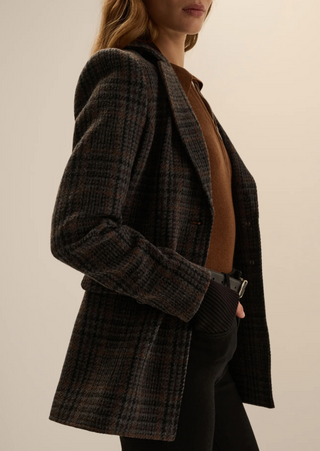Favorite Daughter - Plaid City Blazer - Navy Multi