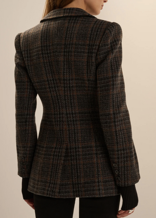 Favorite Daughter - Plaid City Blazer - Navy Multi