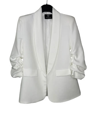 ALIBI Campus - IU Crystal Embellished Blazer - White/Red Crystal