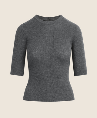 Favorite Daughter - Amelia Crewneck Top - Charcoal