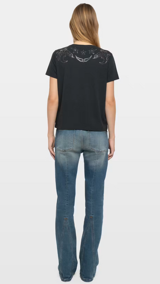 Zadig & Voltaire - Alys Strass Embellished Tee Shirt - Carbonne