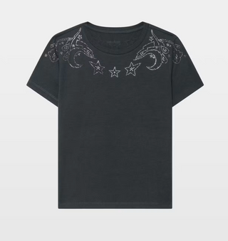 Zadig & Voltaire - Alys Strass Embellished Tee Shirt - Carbonne
