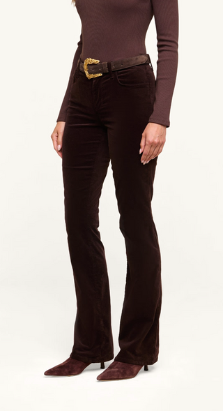 L'Agence - Stevie Slim Straight Leg Velvet Jean