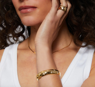 Miranda Frye - Celeste Cuff Bracelet - Yellow Gold