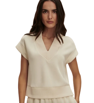 Varley - Gracee DoubleSoft V Neck Tank - Ivory