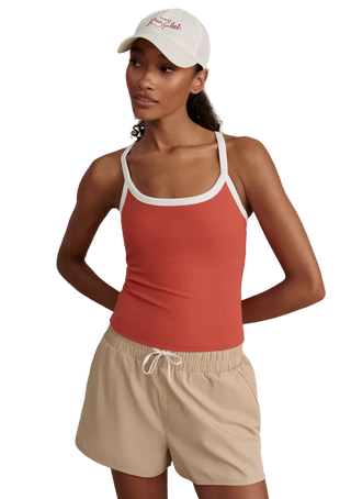 Varley - Theon Scoop Neck Active Tank Top - Baked Apple
