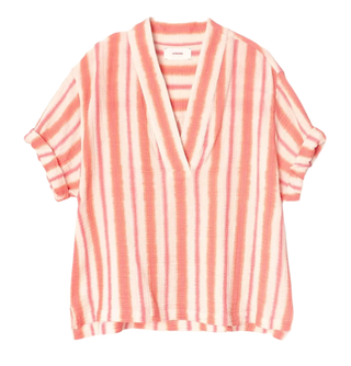 Xirena - Avery Cotton Gauze Top - Sunset Pink Stripe