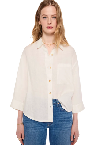 Xirena - Clarke Linen Button Down Shirt - White
