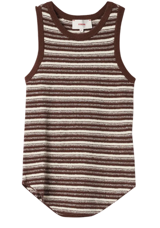 Xirena - Danni Tank Top - Tawny Brown Stripe