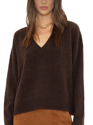 Xirena - Jodie V Neck Cashmere Sweater - Umber