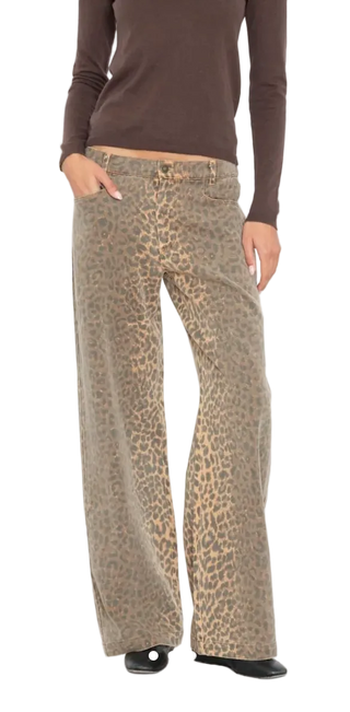 Xirena - Nixon Leopard Print Denim Pant - Bengal
