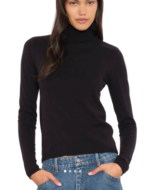 Xirena - Tommy Cotton Turtleneck Sweater - Black