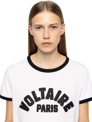 Zadig & Voltaire - Alys Tee Shirt - White/Black