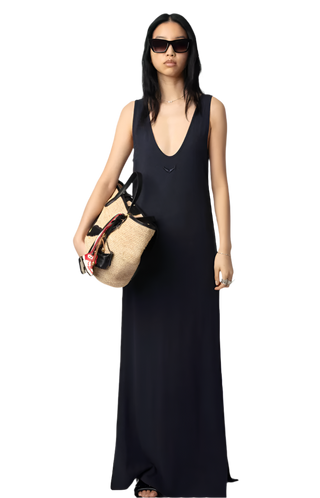 Zadig & Voltaire - Deva Linen Maxi Dress - Encre
