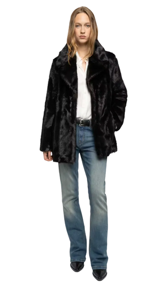 Zadig & Voltaire - Fleur Faux Fur Coat - Dark Chocolate