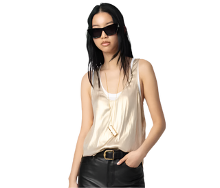 Zadig & Voltaire - Tarys Satin Tank Top - Gold