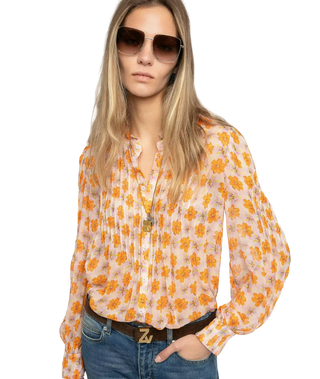Zadig & Voltaire - Timz Mousseline Tunic Blouse - Flowers