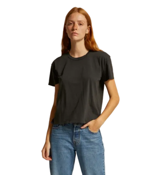 perfectwhitetee - Harley Boxy Crewneck Tee Shirt - Vintage Black