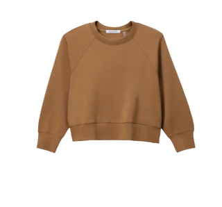 perfetwhitetee - Travel Raglan Sweatshirt - Mocha