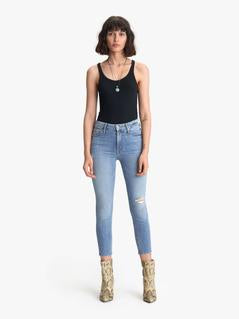 Mother Denim - High Waisted Looker Crop Denim - Let's Kick It