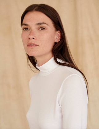 White + Warren - Scrunch Neck Tee