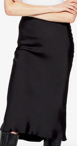 ANINE BING - Bar Silk Skirt - Black